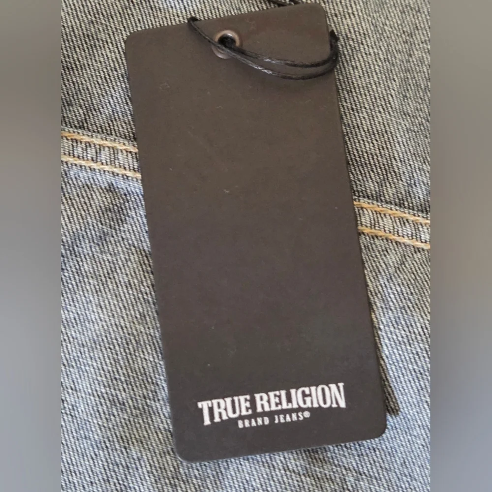 True Religion Denim‎ Jacket Trucker with White Sherpa Collar - Size Small